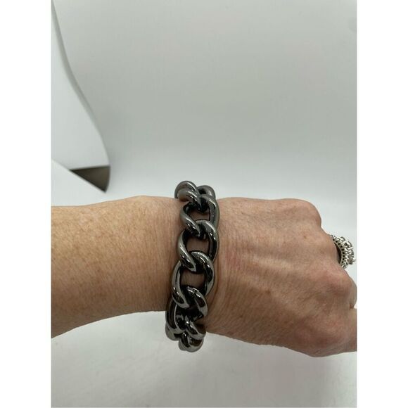 Bundle of 3 Bracelets Costume Jewelry Silver-tone - Picture 3 of 10